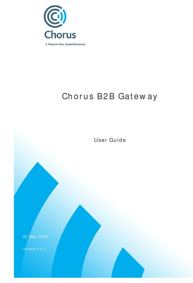 Chorus B2B user guide
