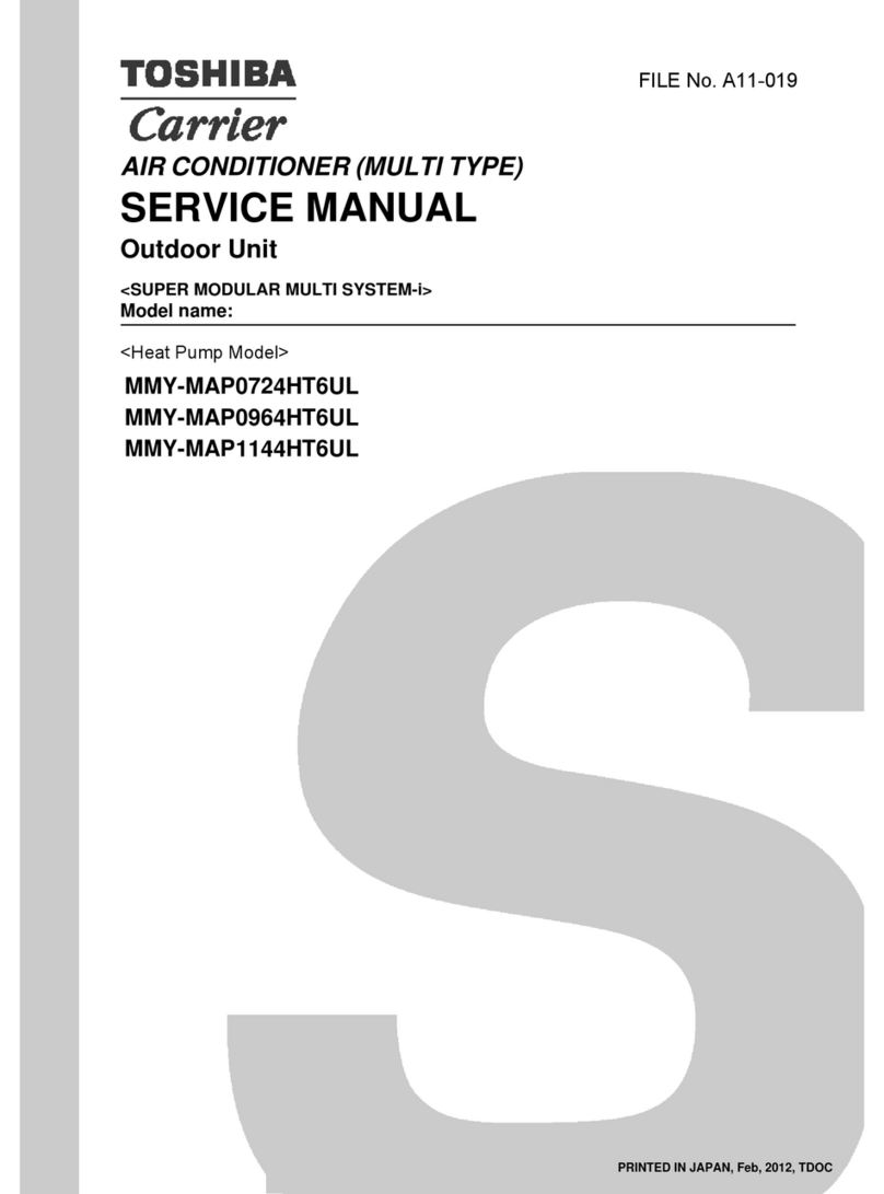 Toshiba MMY-MAP0724HT6UL User manual