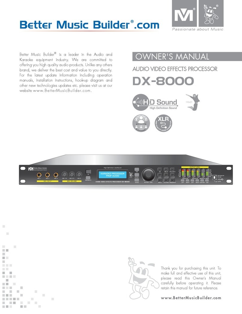 Better Music Builder DX-8000 owner's manual