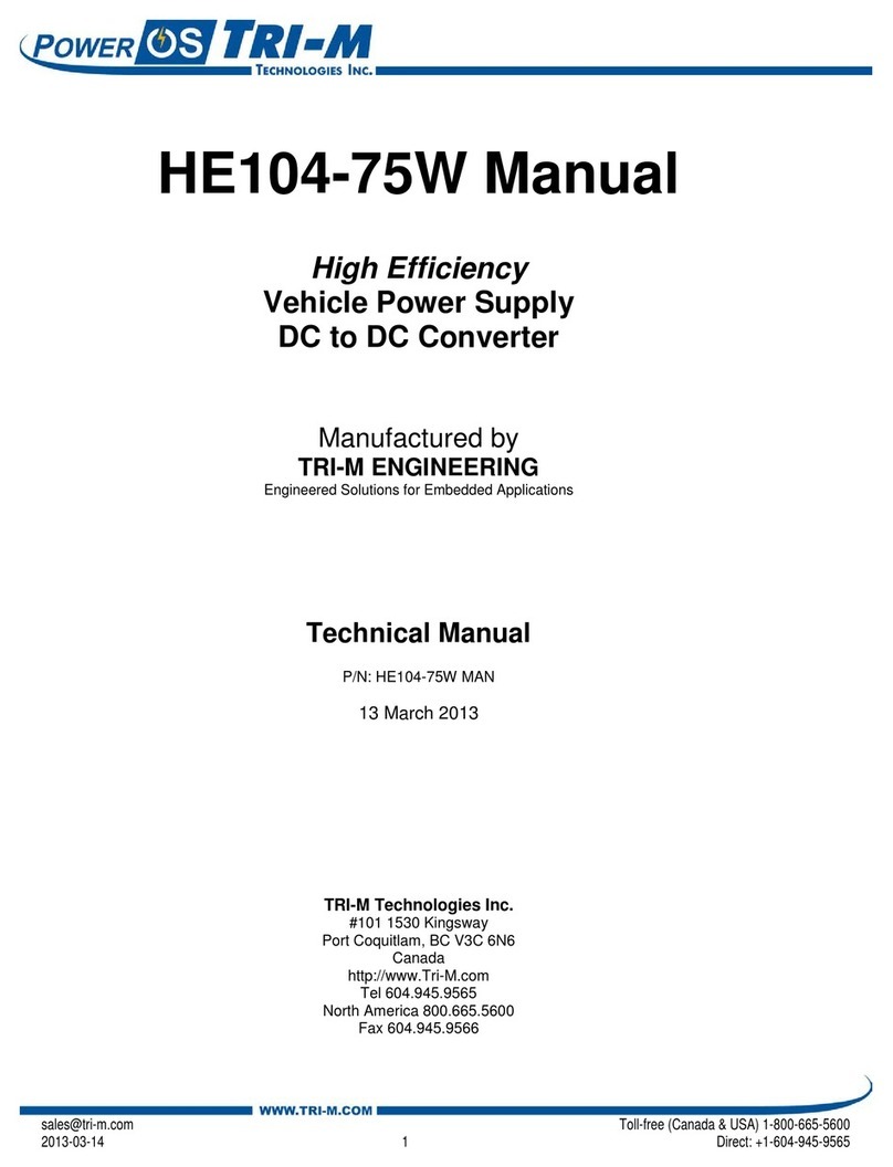 Tri-M Systems HE104-75W manual