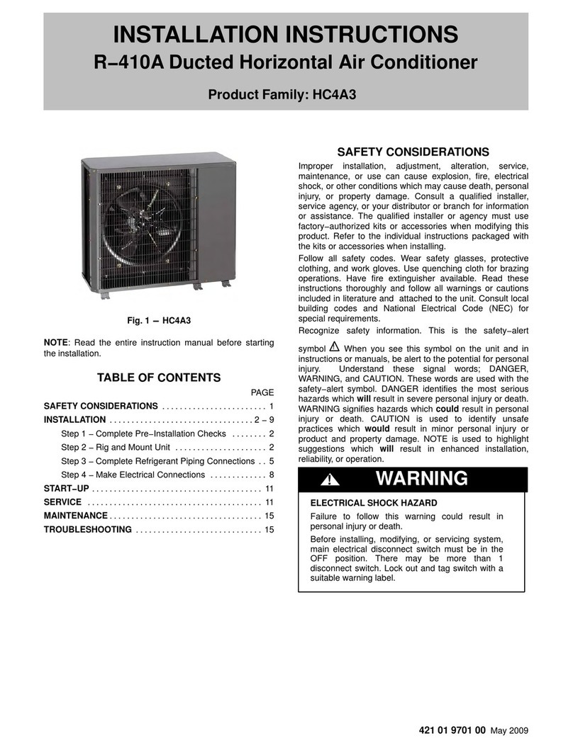 International comfort products R-410A User manual