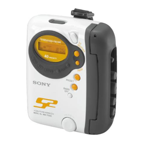 Sony WM-FS555 - S2 SPORTS WALKMAN Service manual