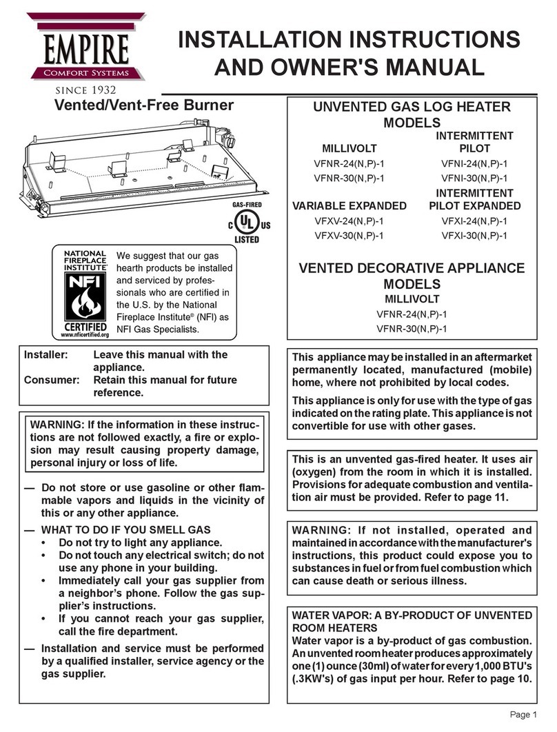 Empire Comfort Systems VFNR-24N-1 User manual