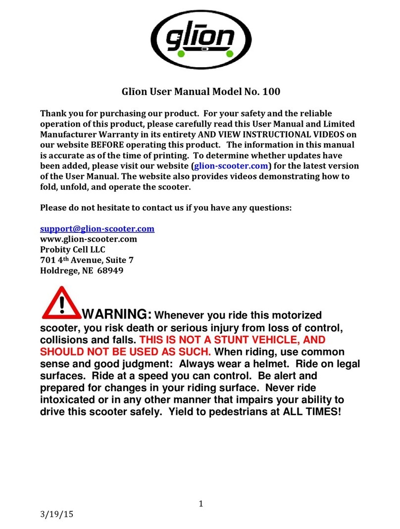 Glion 100 user manual