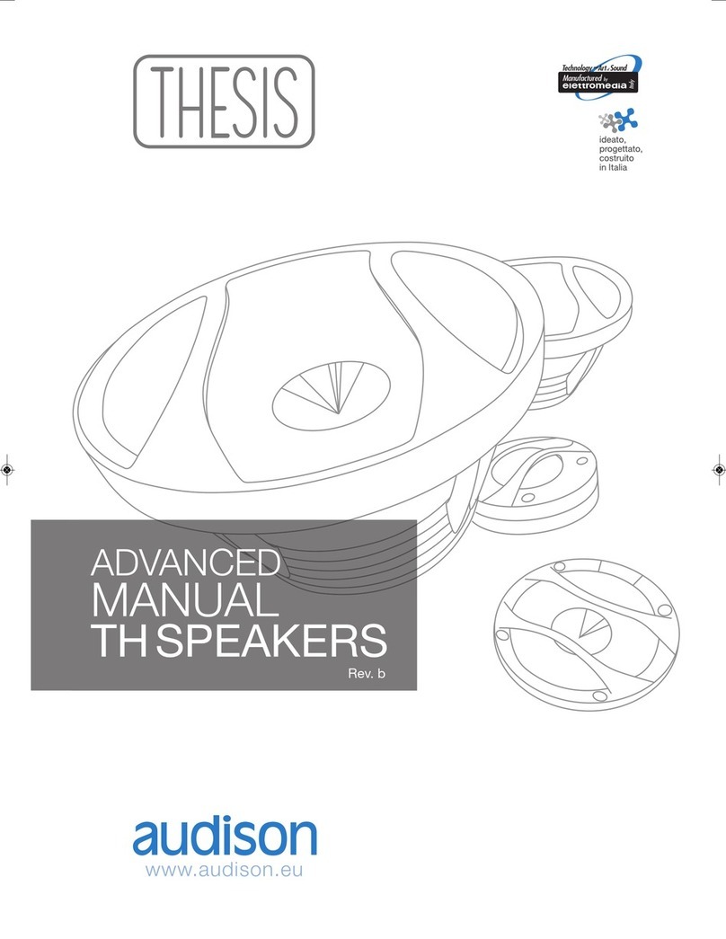 Audison ADVANCED TH SPEAKERS manual