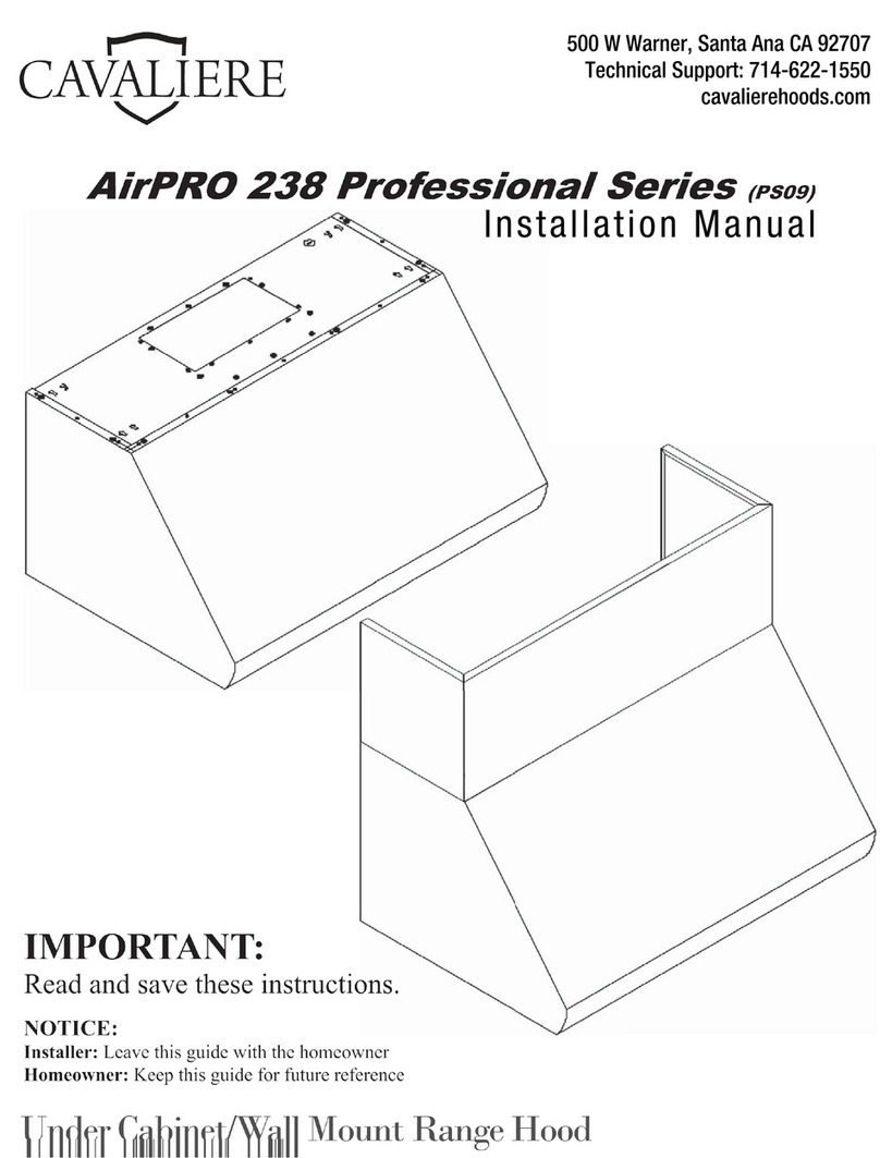 Cavaliere AirPRO 238 Professional Series User manual