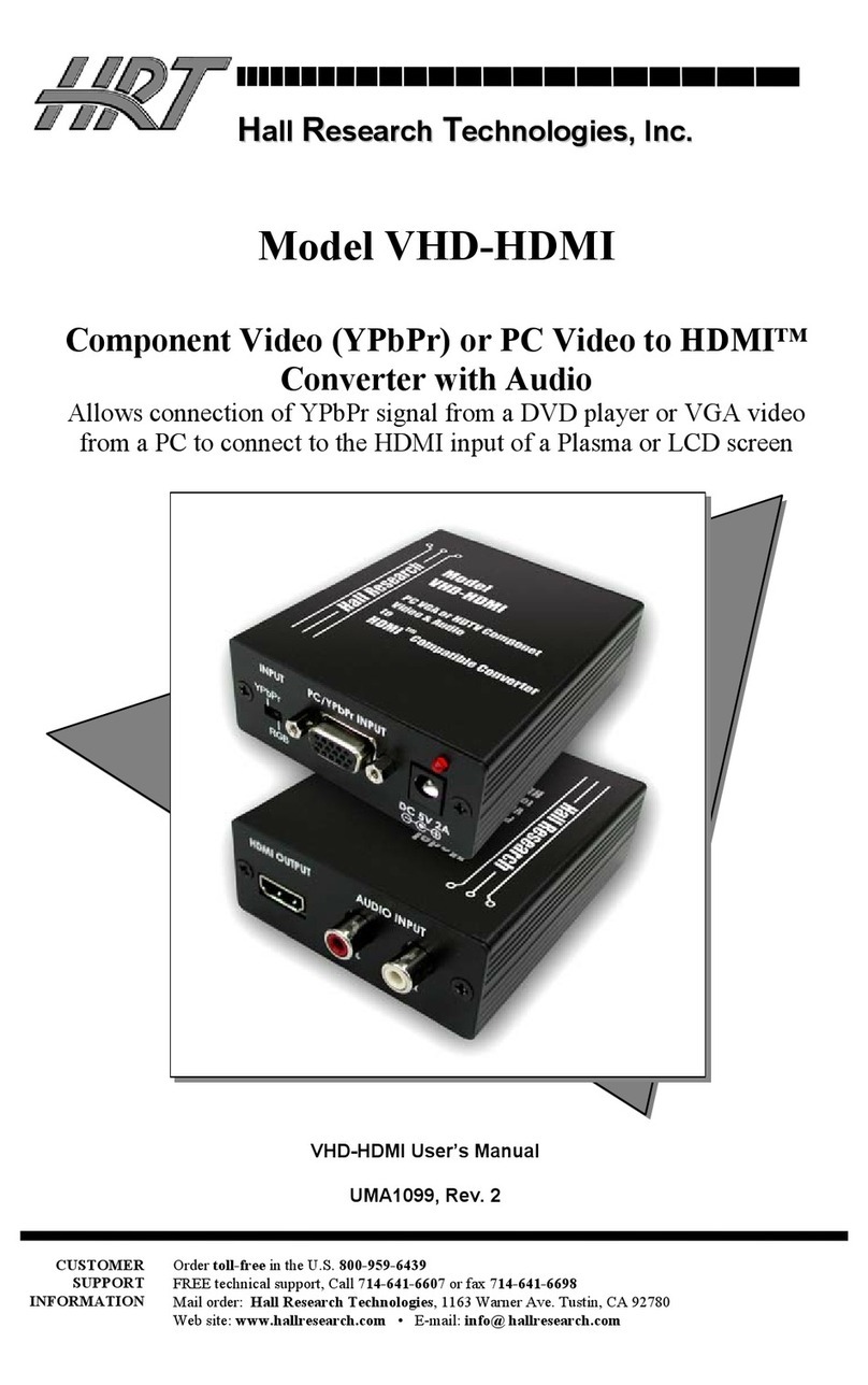 HRT VHD-HDMI user manual