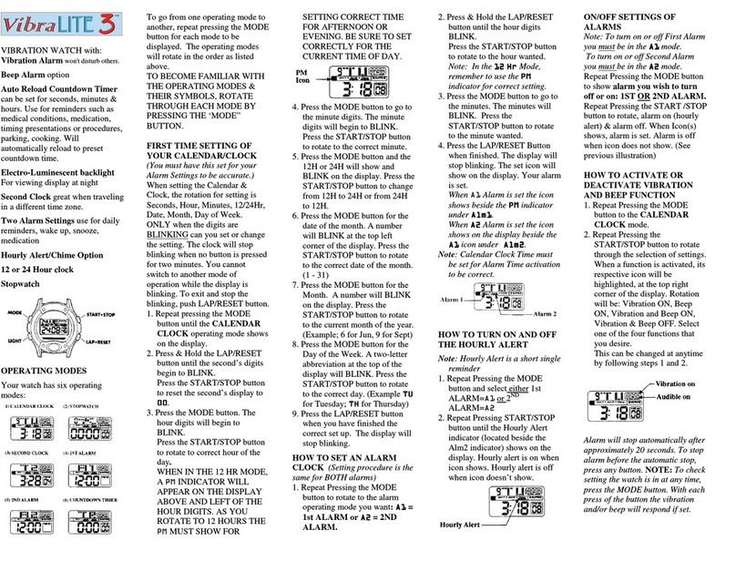 Activeforever VibraLITE 3 VL300 quick reference