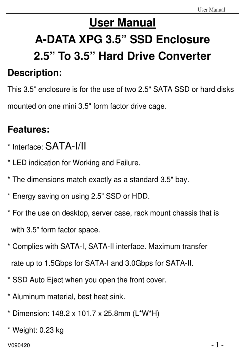 Adata XPG 3.5" user manual