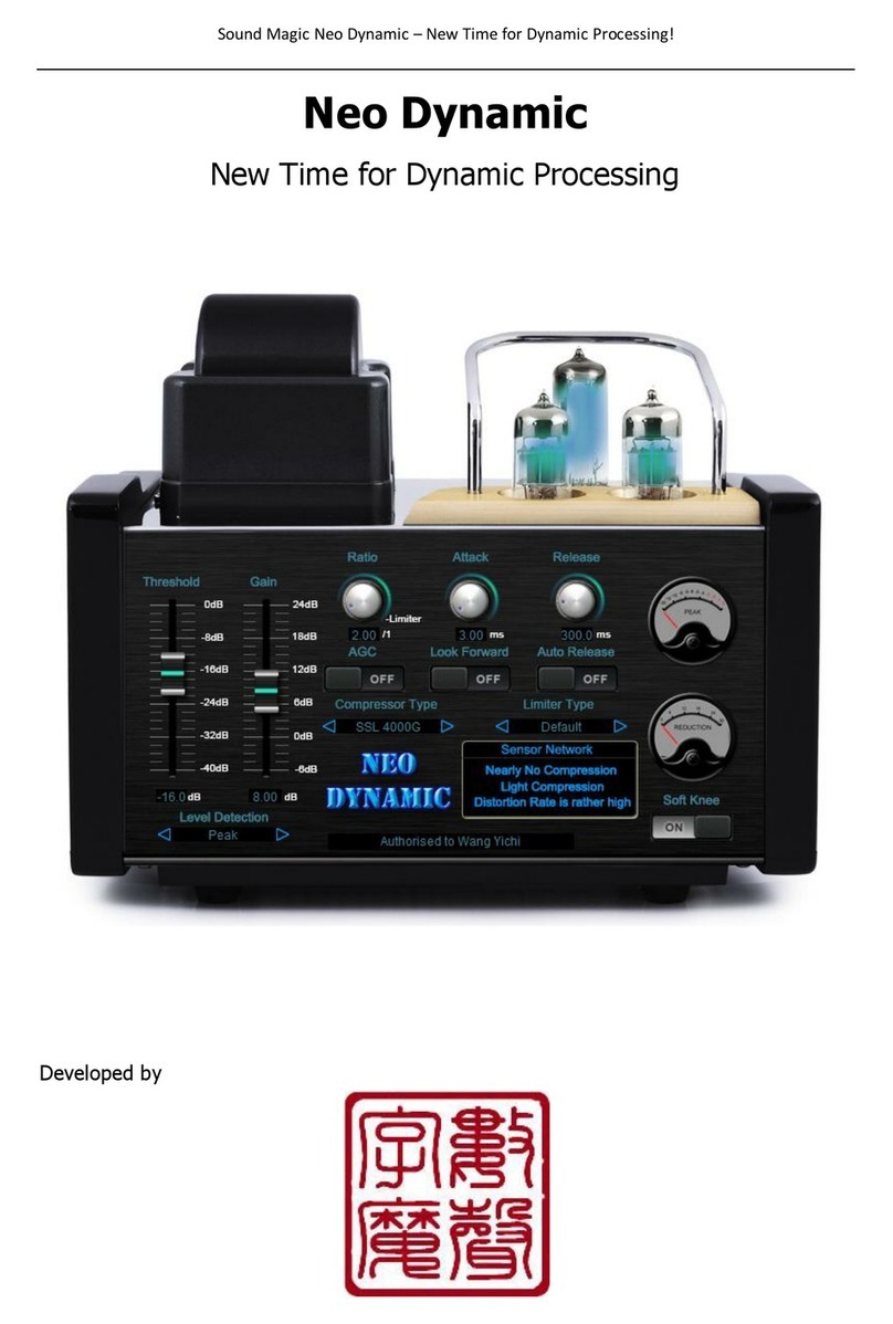 Sound Magic Neo Dynamic Operational manual