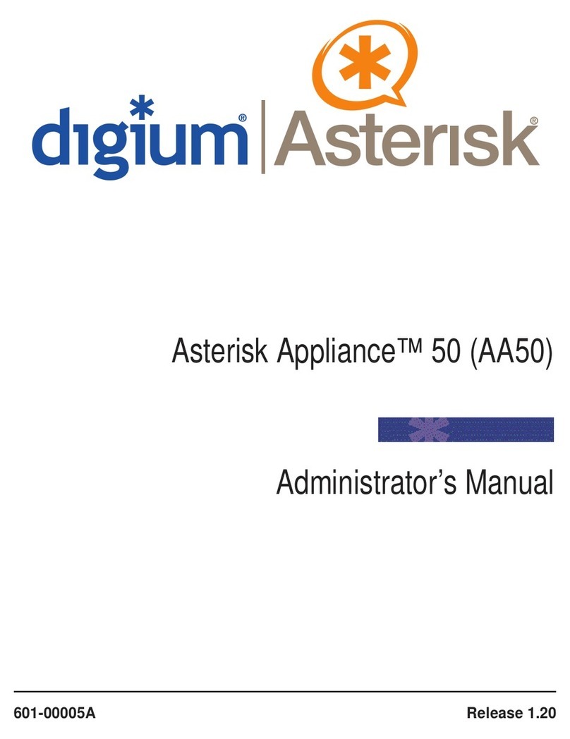 Digium Asterisk Appliance 50 AA50 Use and care manual
