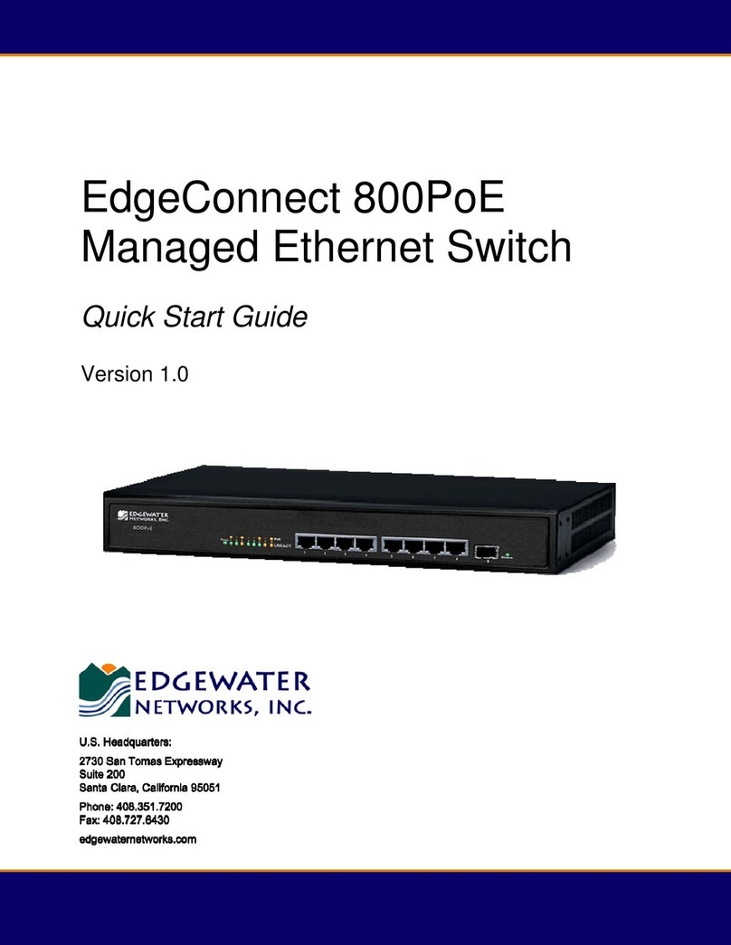 Edgewater Networks EdgeConnect 800PoE quick start guide