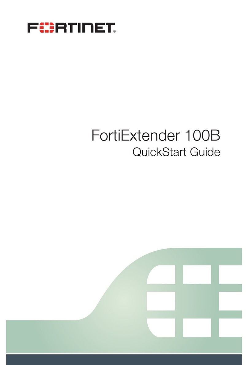 Fortinet FortiExtender 100B quick start guide