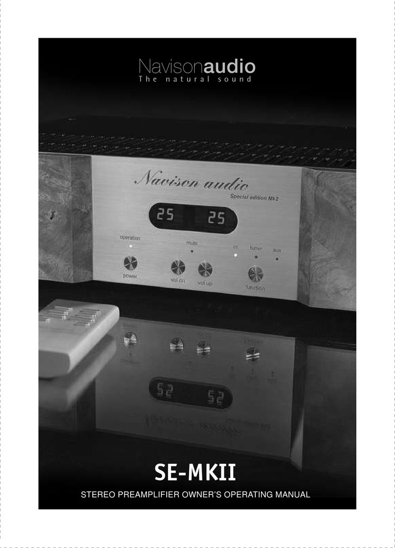 Navison audio SE-MKII Owner's operating manual