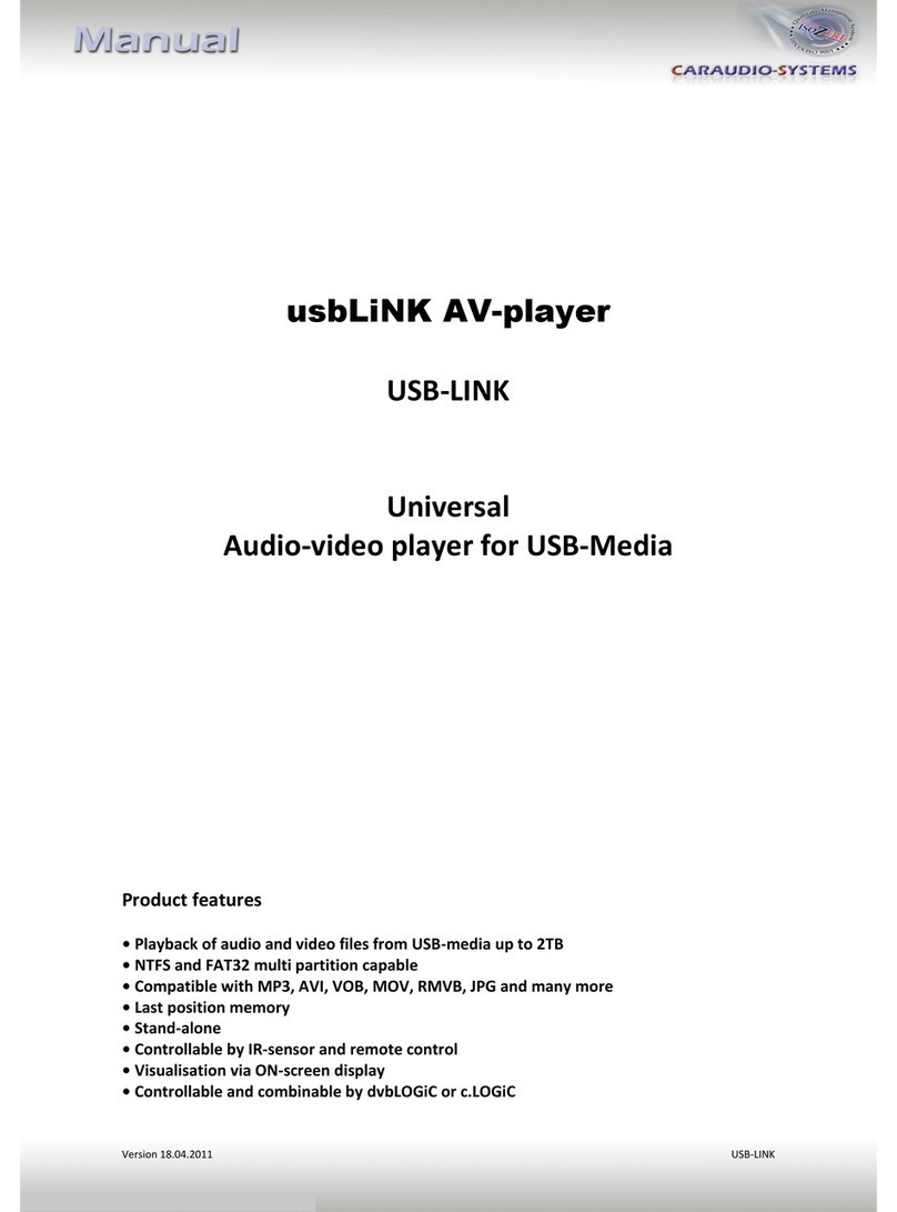 Caraudio-Systems usbLiNK AV-player Manual guide