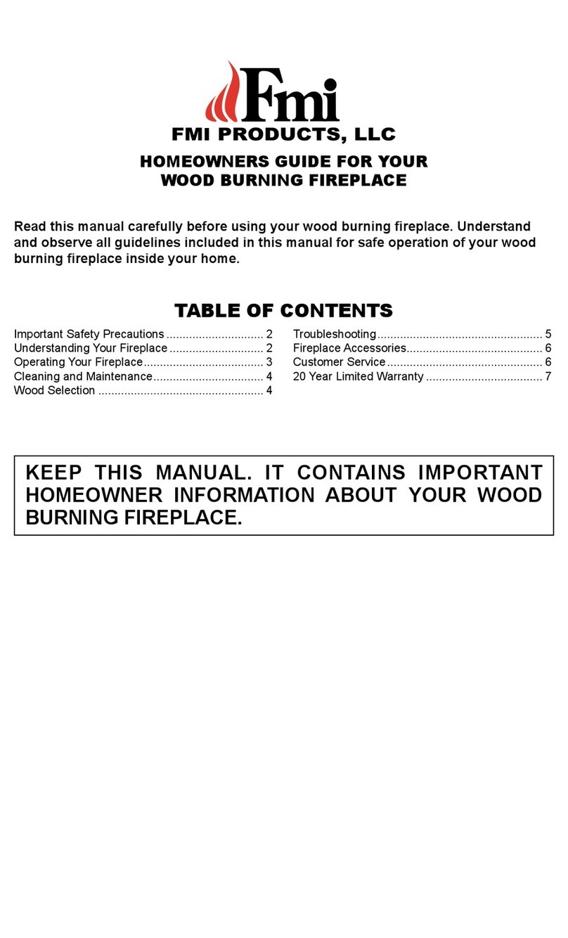FMI Wood Burning Fireplace Assembly instructions