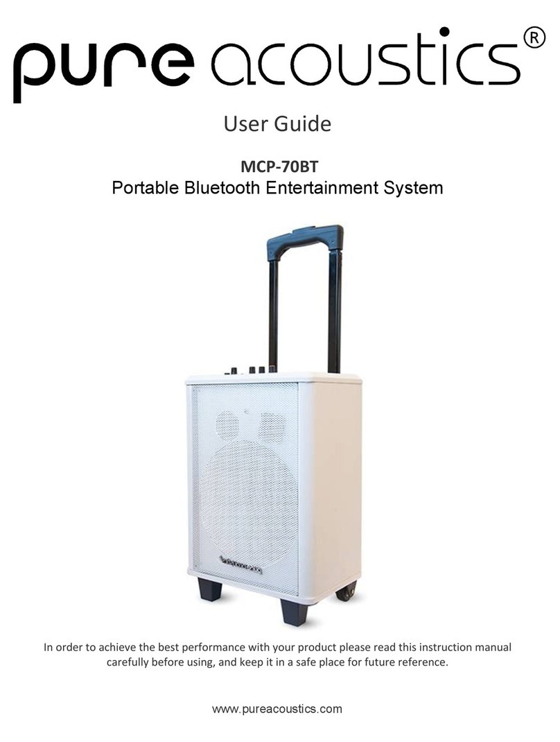 Pure Acoustics MCP-70BT User manual