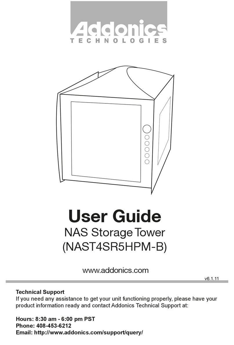 Addonics Technologies NAS NAST4SR5HPM-B user guide