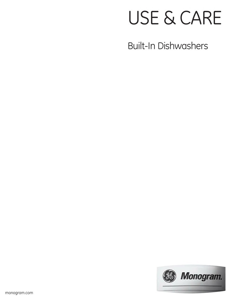 Monogram Built-In Dishwashers use & care