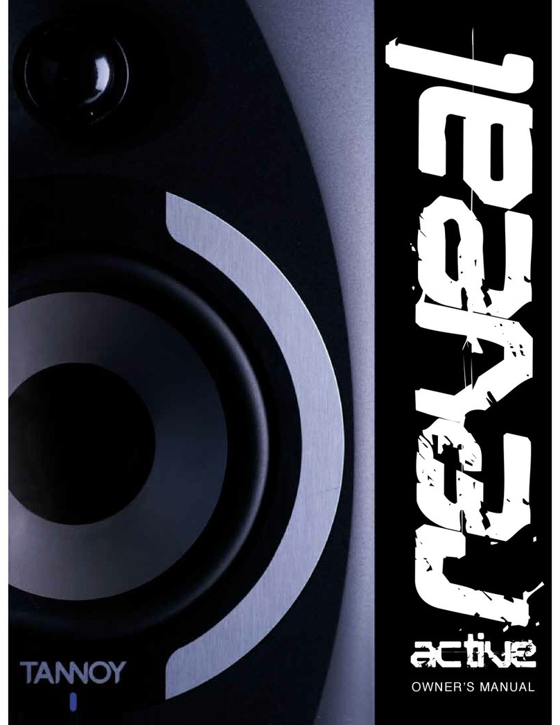 Tannoy Reveal 501A owner's manual