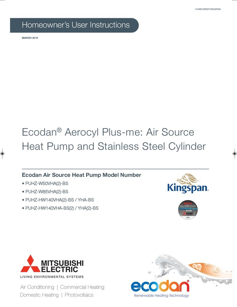 Ecodan PUHZ-W50VHA-BS User manual