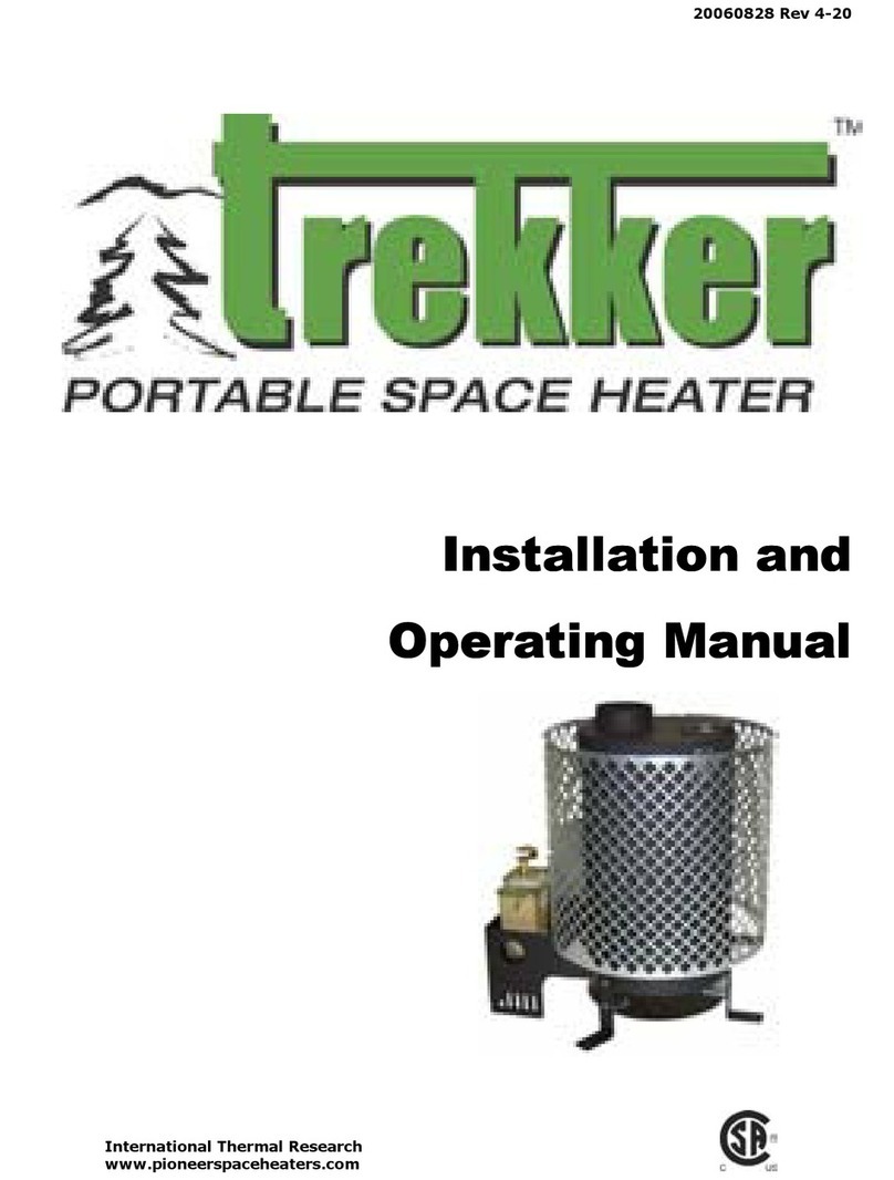 International Thermal Research Trekker Installation and operating manual International Thermal Research Trekker Installation and operating manual