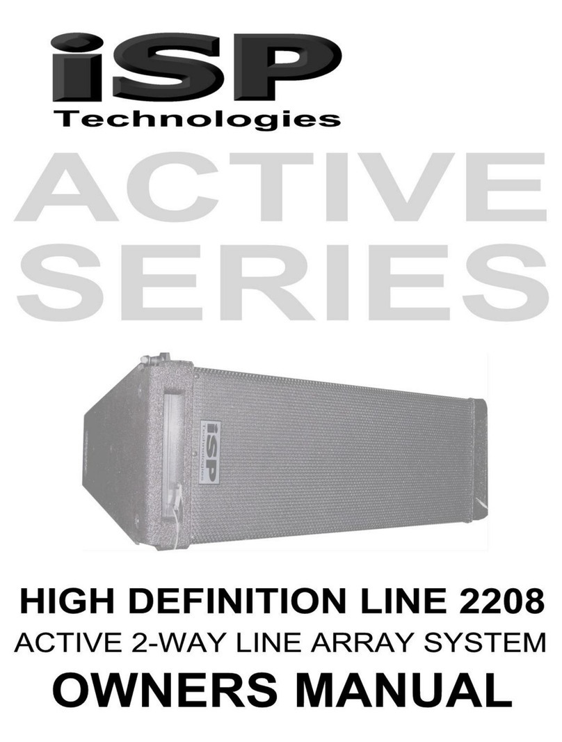 iSP Technologies HIGH DEFINITION LINE 2208Active Series User manual