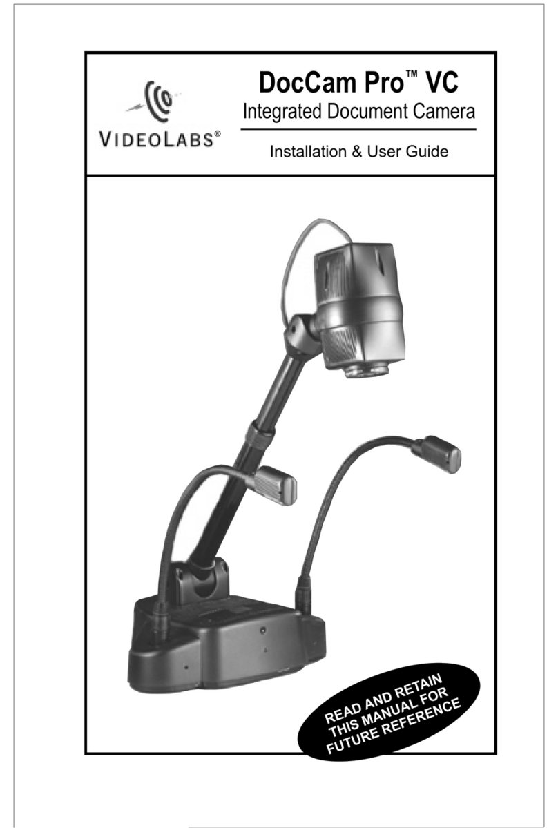 VideoLabs DocCam Pro VC Installation & user guide