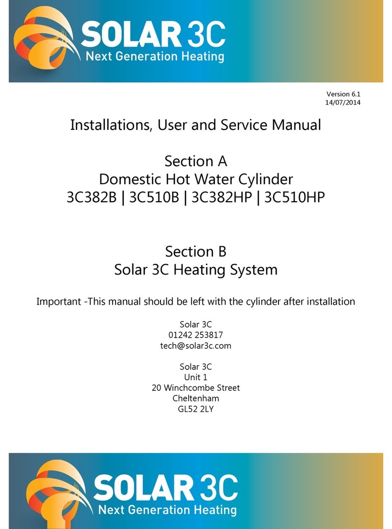 Solar 3C 3C382B Installation, user and service manual Solar 3C 3C382B Installation, user and service manual