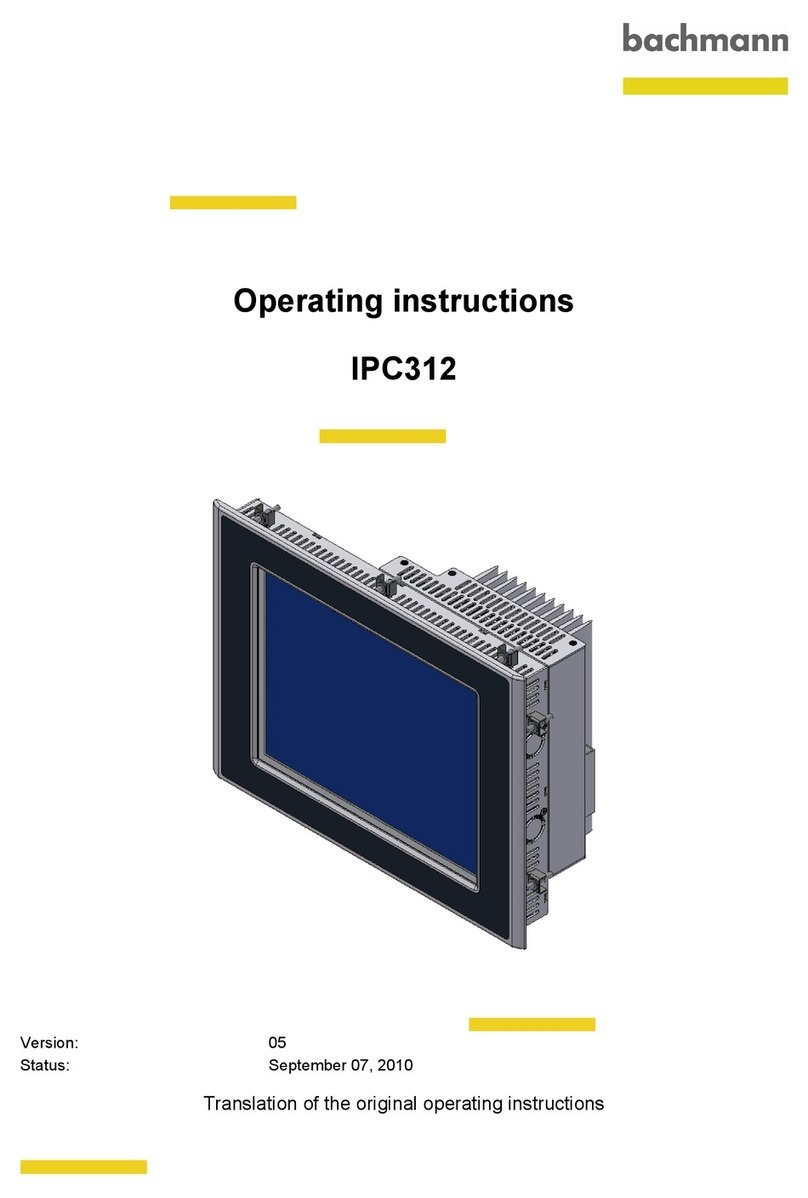 Bachmann IPC312 operating instructions