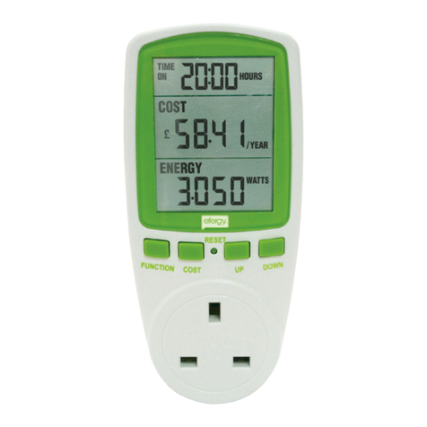 Efergy Energy monitoring socket Instructions for use