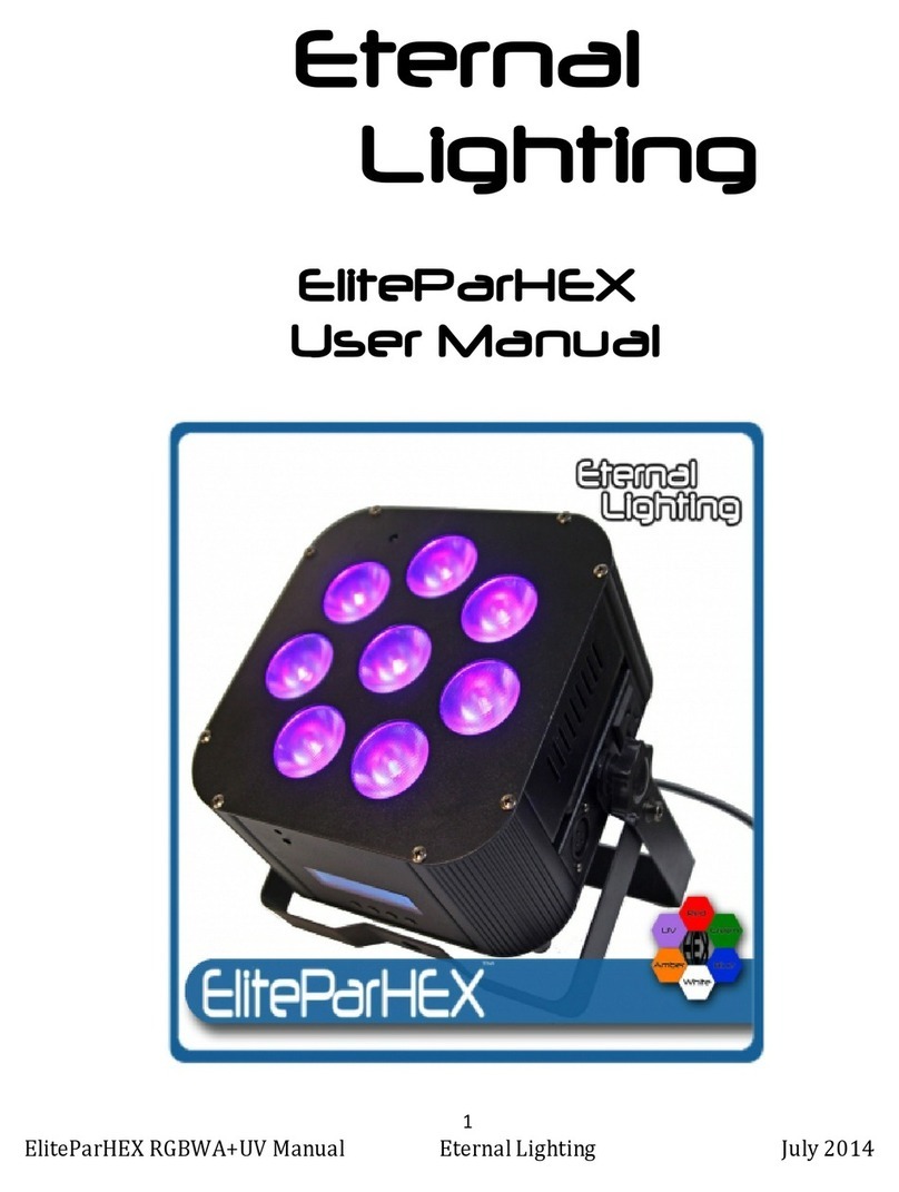 Eternal Lighting EliteParHEX user manual Eternal Lighting EliteParHEX user manual