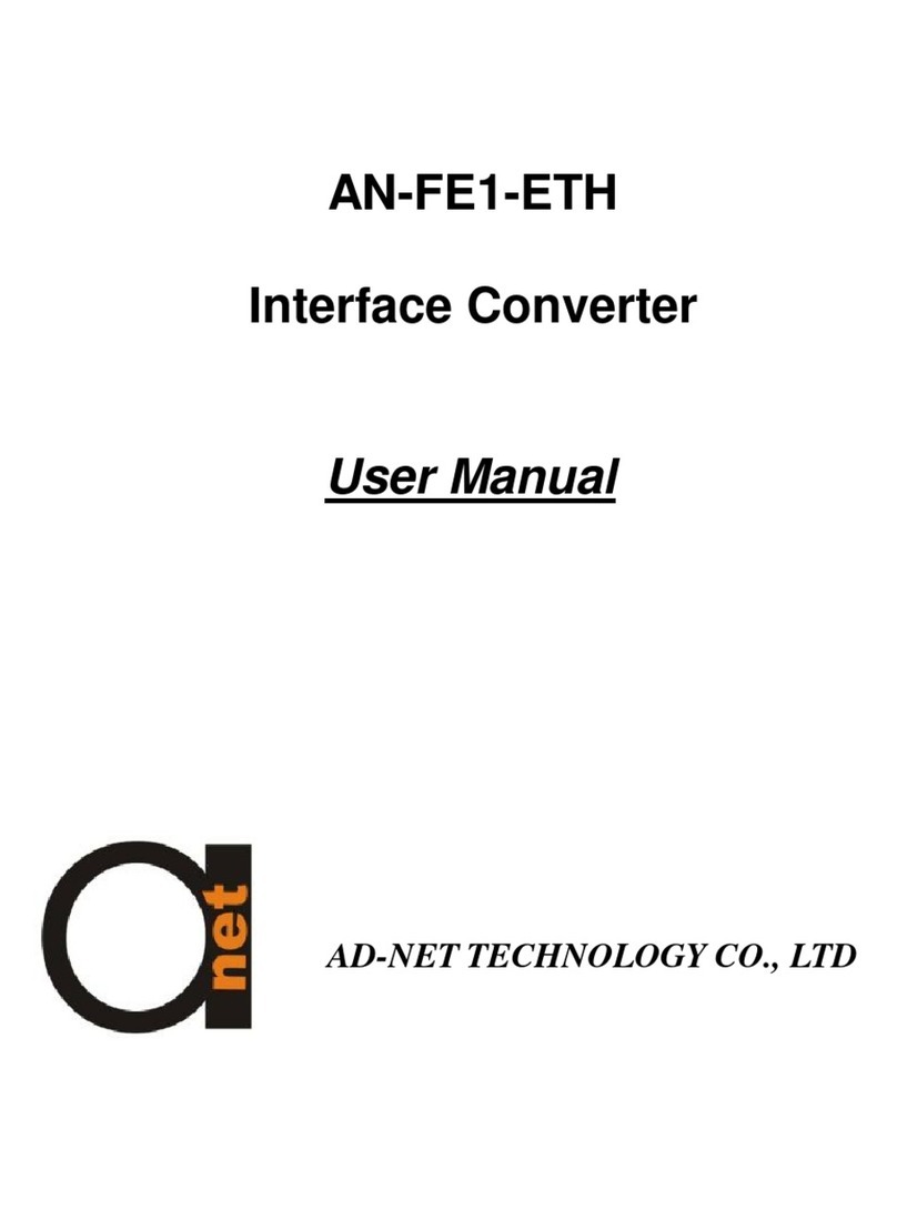 AD-net Technology AN-FE1-ETH user manual