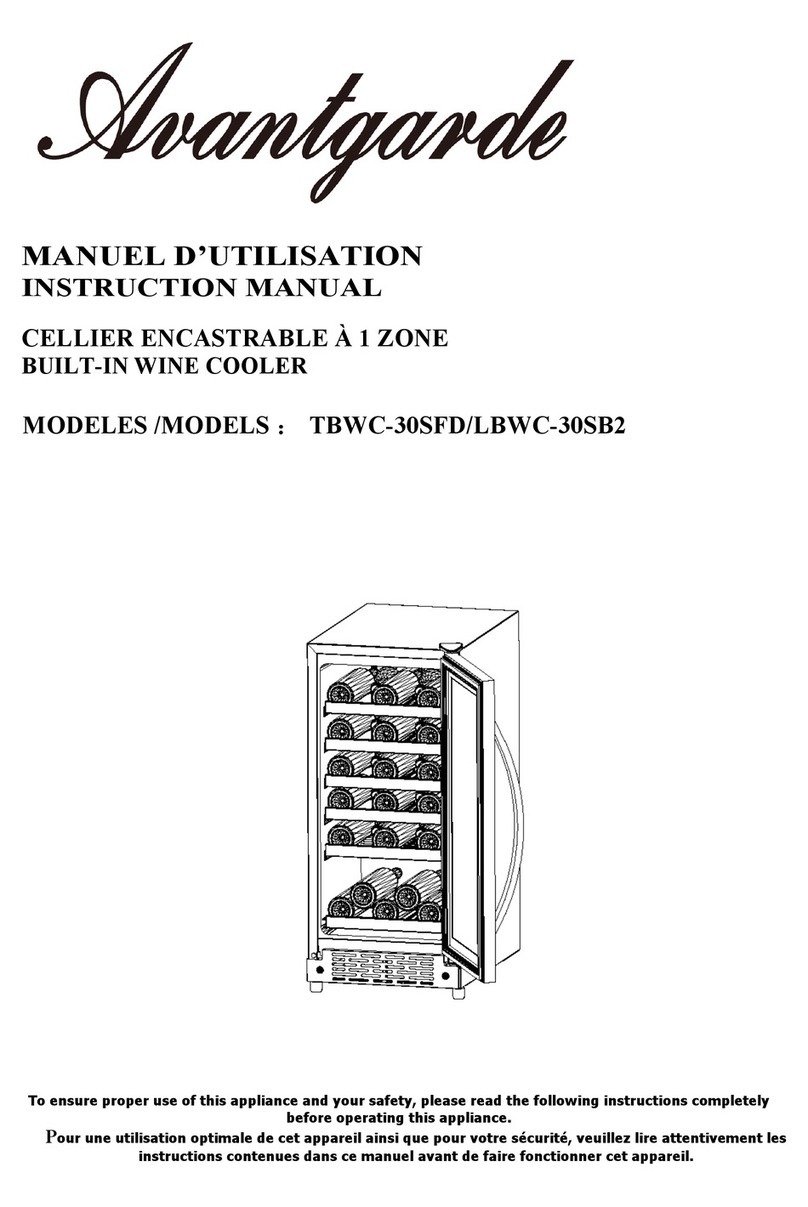 Avantgarde TBWC-30SFD User manual Avantgarde TBWC-30SFD User manual