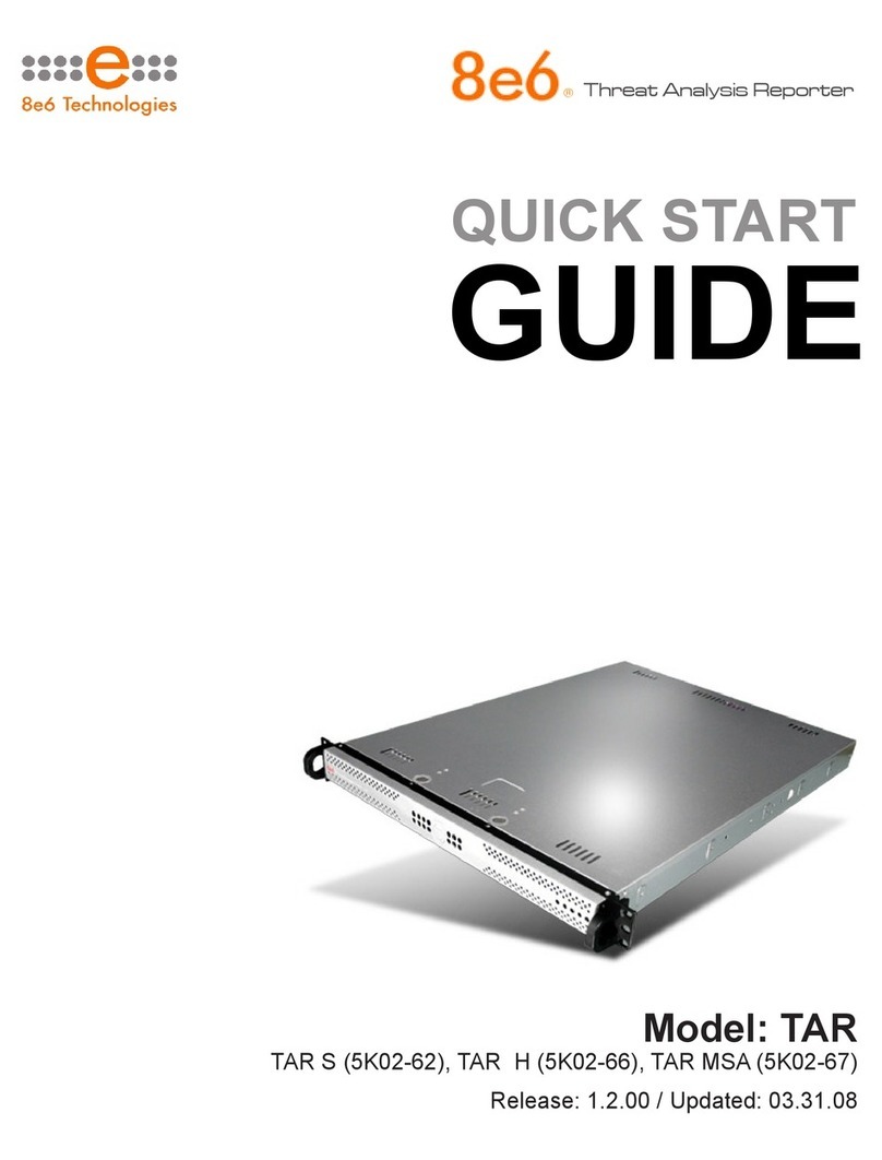 8e6 Technologies TAR S (5K02-62) User manual