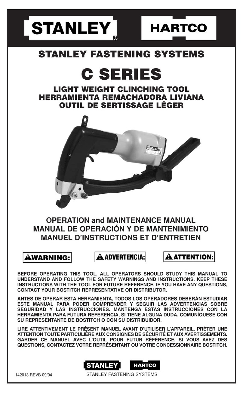 Stanley C SERIES Operation and maintenance manual