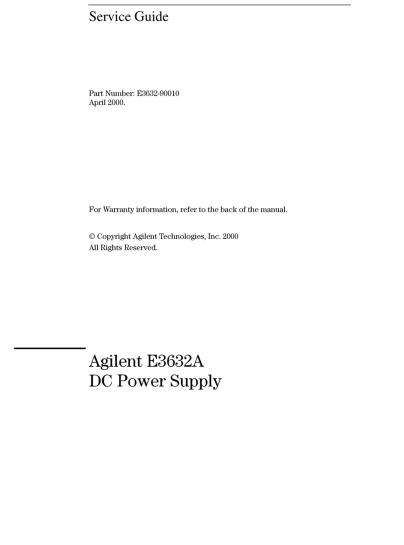 Agilent Technologies E3632A User manual Agilent Technologies E3632A User manual