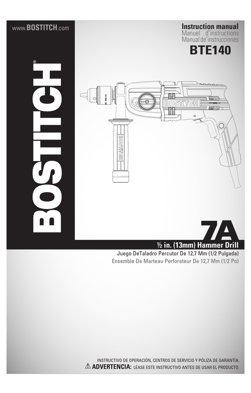 Bostitch BTE140 instruction manual