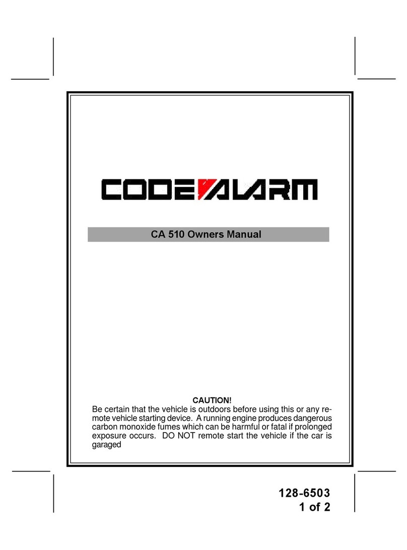 Code Alarm CA 510 User manual
