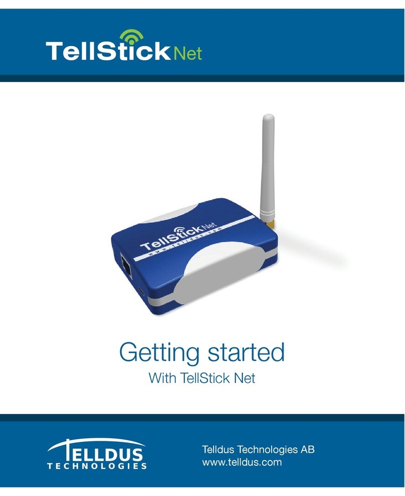 Telldus TellStick Net quick guide