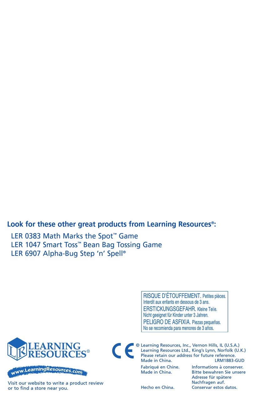 Learning Resources LER 1883 User manual