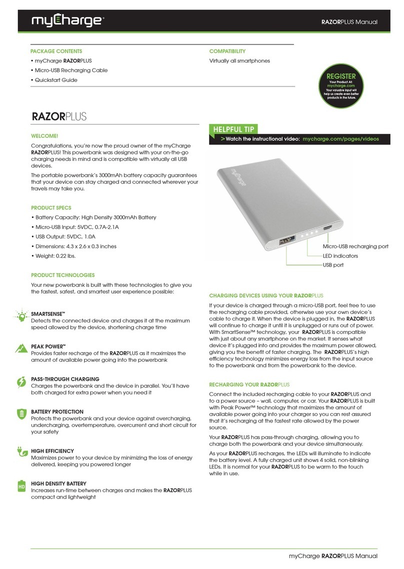 MyCharge EasyNote TE User manual MyCharge EasyNote TE User manual
