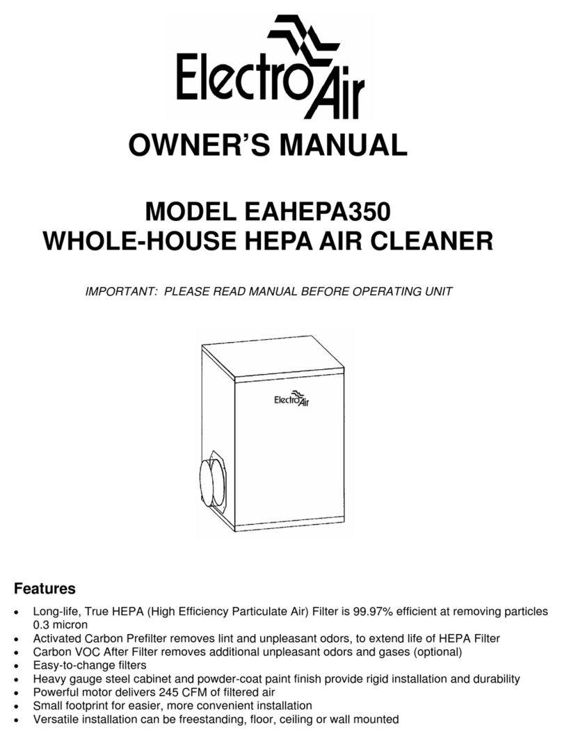 Electro-Air EAHEPA350 owner's manual