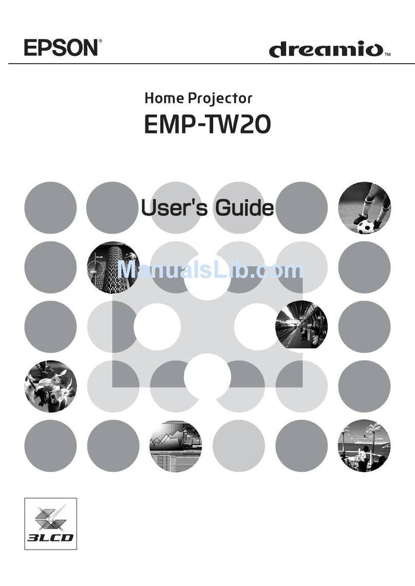 Epson Dreamino EMP-TW20 User manual