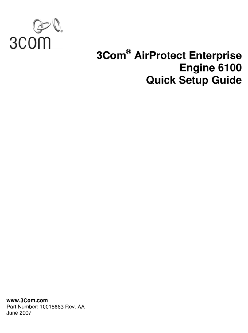 3Com AirProtect Enterprise Engine 6100 Quick setup guide