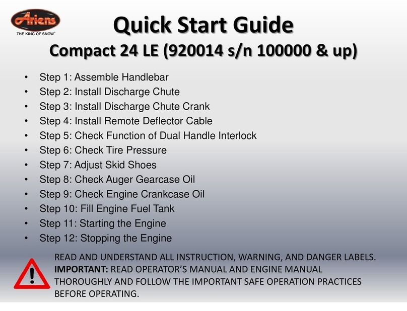 Ariens Compact 24 LE User manual