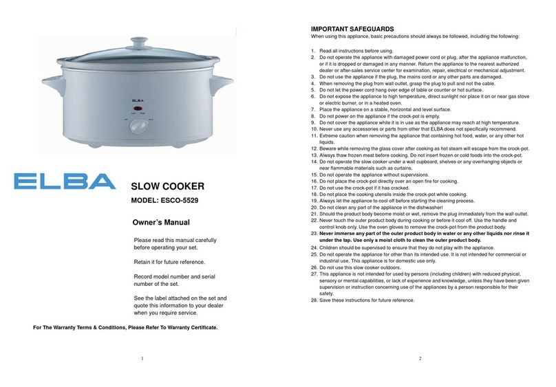 Elba ESCO-5529 User manual