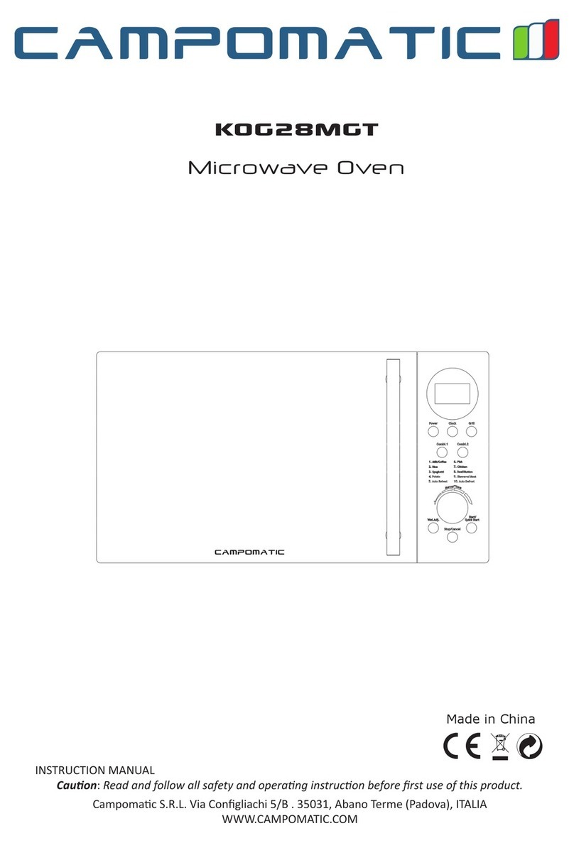 Campomatic KOG28MGT instruction manual