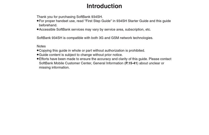 SoftBank 934SH User manual