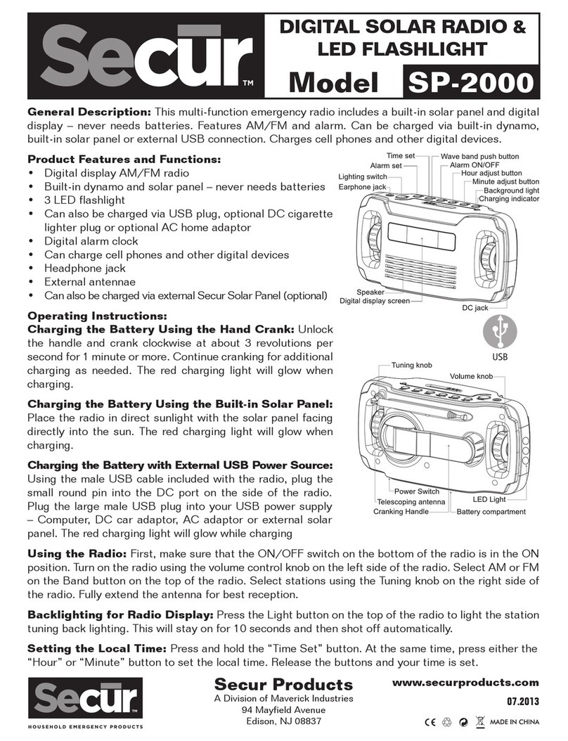 Secur SP-2000 operating instructions